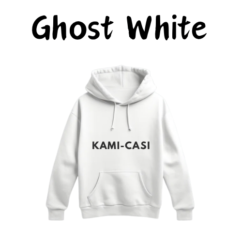 KAMI-CASI "GHOST WHITE" HOODIE